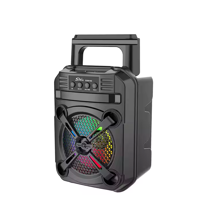 Boxă Portabilă 6.5” – 300W PMPO, Bluetooth 5.0, Lumini RGB și Sunet Exploziv