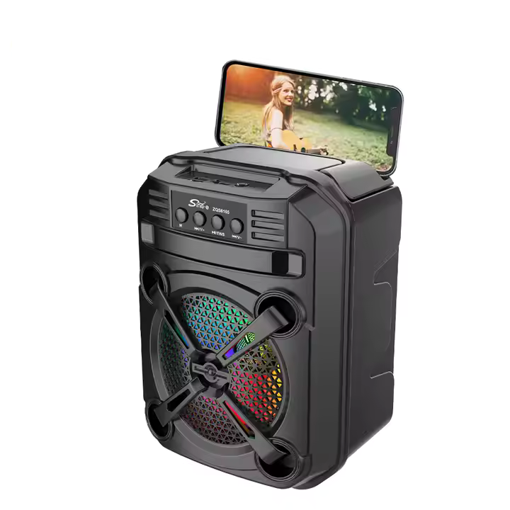 Boxă Portabilă 6.5” – 300W PMPO, Bluetooth 5.0, Lumini RGB și Sunet Exploziv