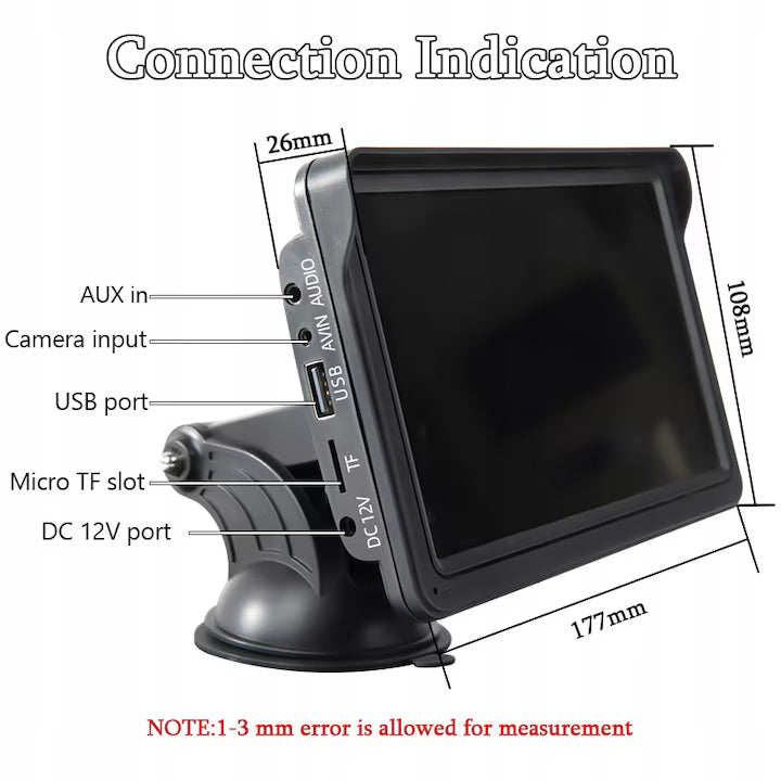 Navigatie Auto universala cu display 7 inch cu Touch screen, Apple Carplay si Android Auto, Bluetooth, Radio FM, Handsfree, AUX, Card Micro-SD 32 GB Inclus, negru