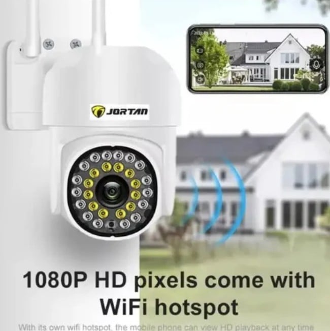 Pachet Promo: 2X Cameră Supraveghere Jortan, Wireless Exterior/Interior – Full HD + 2 Carduri MICRO SD 64GB