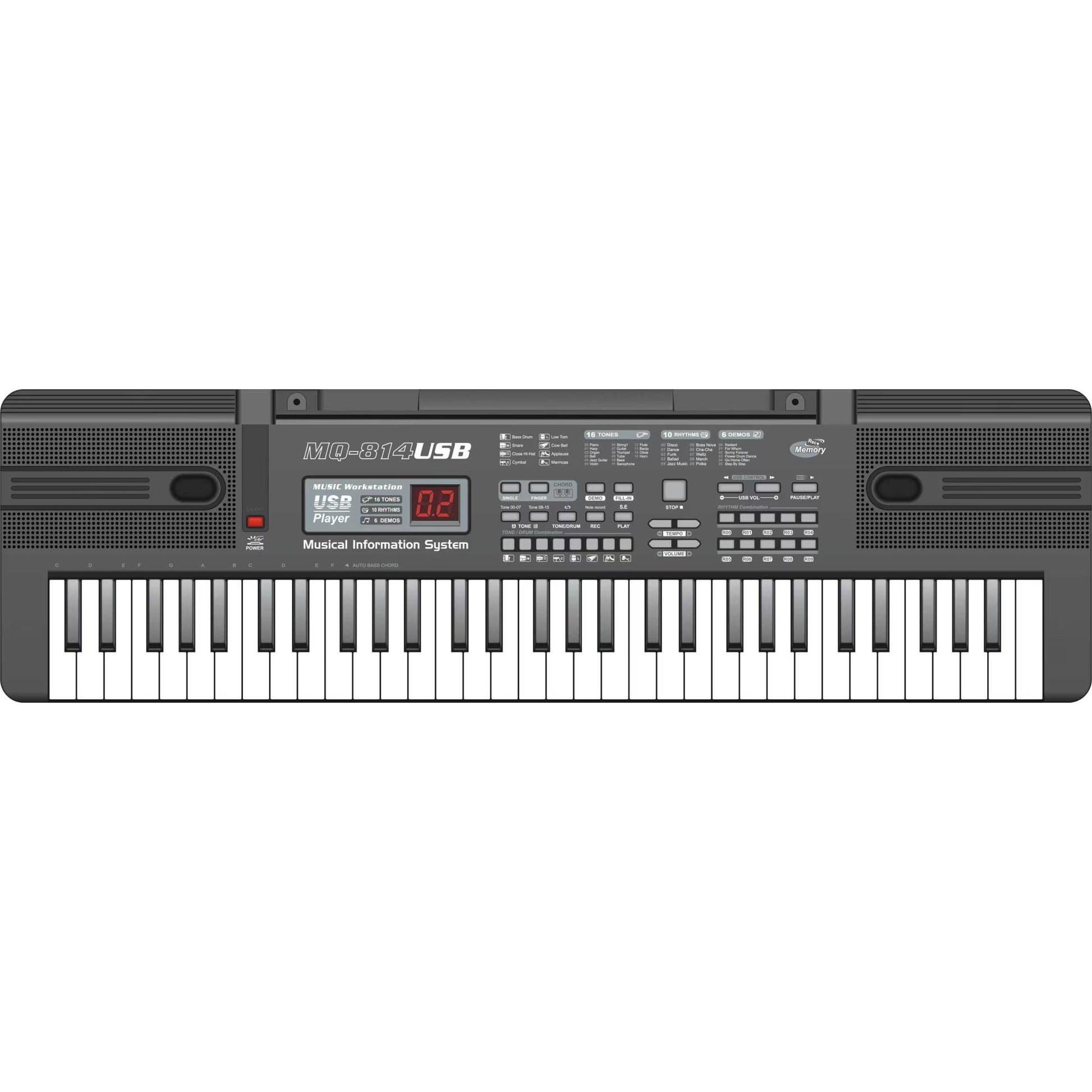 Orga electronica 61 clape MQ-814USB Boxe,MP3,USB,Microfon,Claviatura