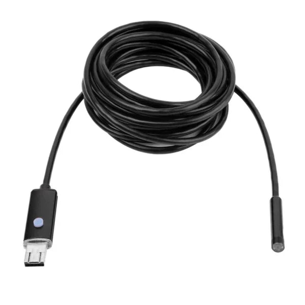Mini Camera Endoscop 5.5 mm, USB tip C, 2m, 6 LED-uri, Compatibila Windows si Android, Rezistenta la Apa