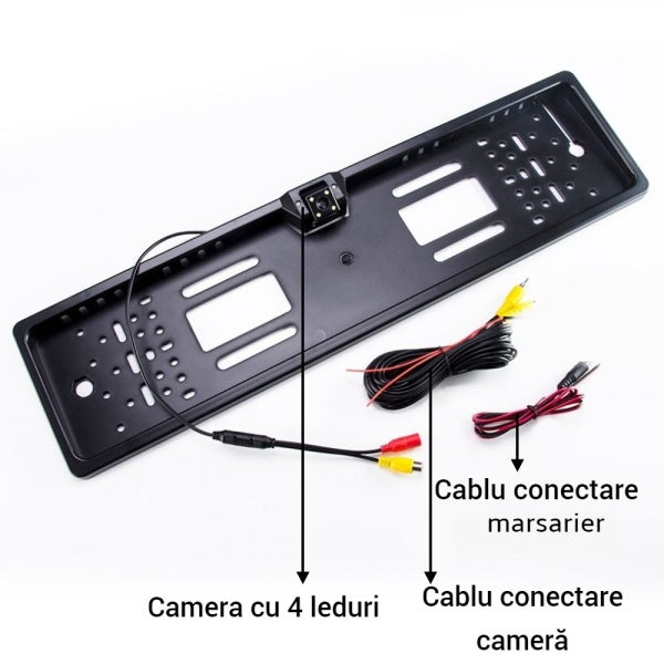 Camera video marsarier cu infrarosu cu suport numar auto inclus