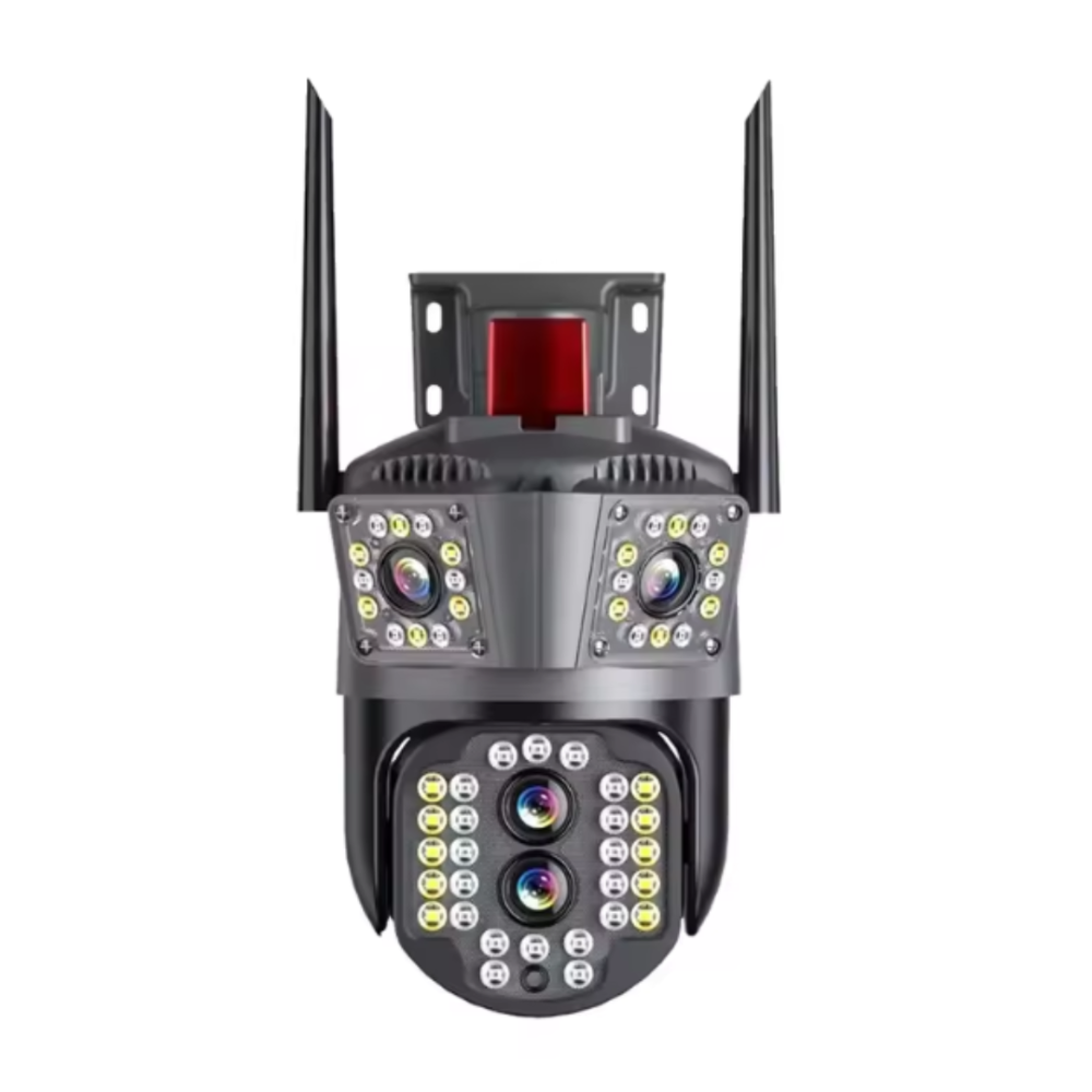 Cameră de Supraveghere Exterior HD cu Vedere Nocturnă, Detecție Umană și Audio Bidirecțional