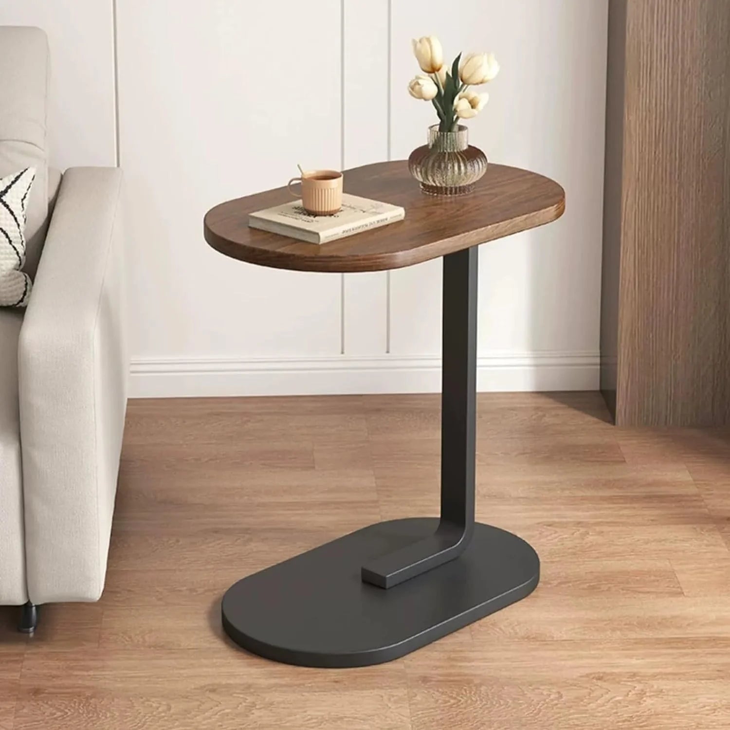 Măsuță de Cafea în Formă de "C" – Design Elegant și Funcțional